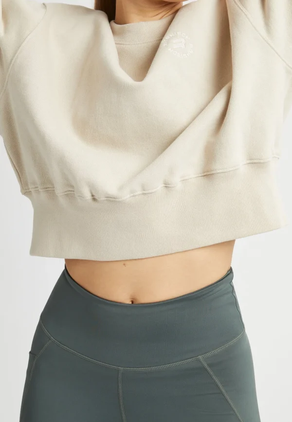 Cotton Cropped Sweatshirt, -Röhnisch Online