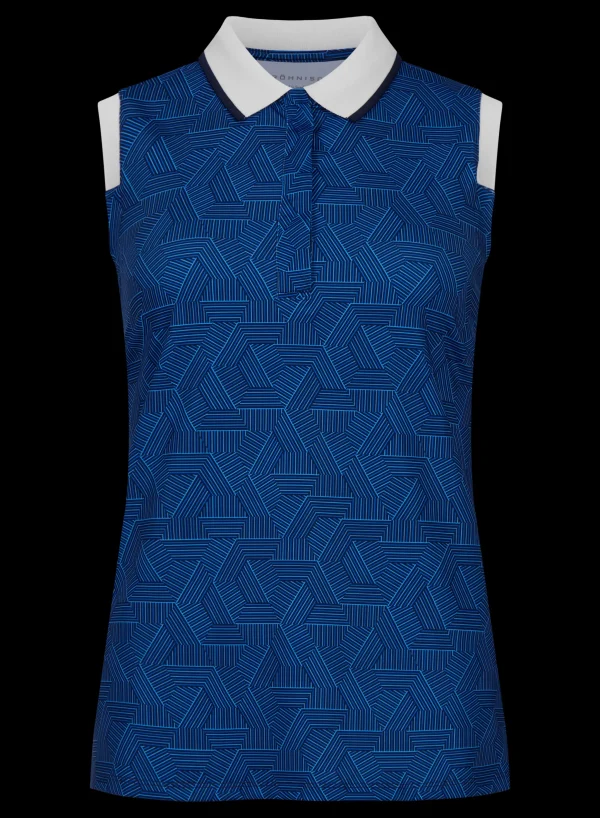 Deni Sleeveless Poloshirt, -Röhnisch Store