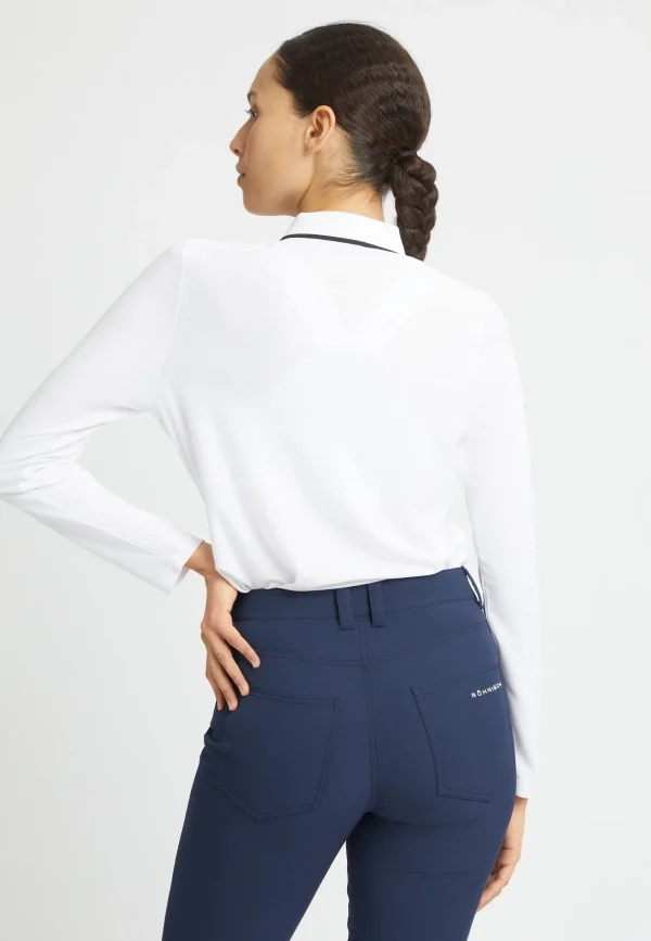 Miriam Long Sleeve Poloshirt, -Röhnisch Cheap