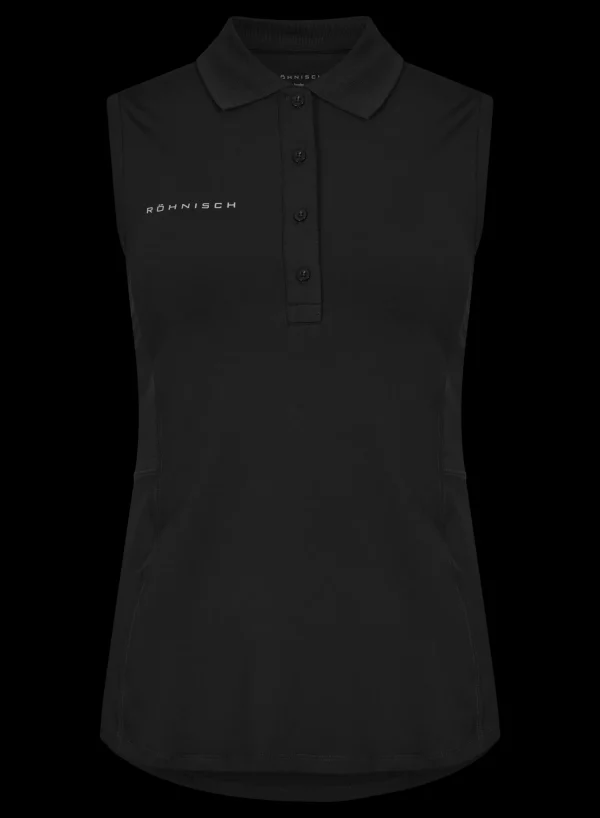 Nicky Sleeveless Poloshirt, -Röhnisch Hot